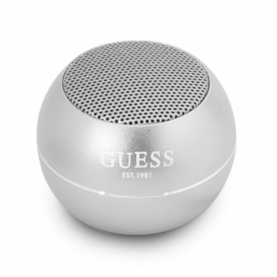 Guess Mini Bluetooth Speaker 3W 4H Silver Guess přenosný ...