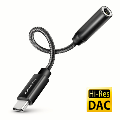 AXAGON ADA-HC, USB-C na 3.5mm jack - Hi-Res DAC audio ada...