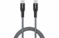 Sandberg Survivor nabíjecí kabel PD 100W USB-C do USB-C, 1m, černo-bílá