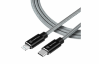 Tactical Fast Rope Aramid Cable USB-C/Lightning MFi 1m Grey Certifikovaný pomocník pro rychlé a bezproblémové nabíjení