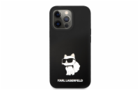 Karl Lagerfeld Liquid Silicone Choupette NFT Zadní Kryt pro iPhone 13 Pro Black Karl Lagerfeld prémiový kryt pro telefon, vyrobený z Liquid Siliconu, s atraktivním potiskem a jedinečným NFT logem Kar