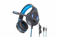 Sluchátka k PC Ovleng GT93 s mikrofonem Stylový headset od značky Ovleng v modré barvě, USB + 3.5mm