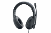 DeTech Drátový headset X2020 s mikrofonem - černá Pohodlná a lehká náhlavní sluchátka vhodná k hovorům s přáteli, při hraní her, při poslechu hudby anebo při práci v kanceláři. Sluchátka jsou vybaven