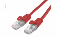 C-TECH Kabel patchcord Cat6, UTP, červený, 0,5m