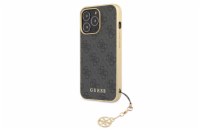 Guess 4G Charms Zadní Kryt pro iPhone 13 Pro Max Grey Guess prémiový ochranný kryt telefonu s motivem Guess, který nejen že váš telefon perfektně ochrání, ale také svým povedeným designem a použitými
