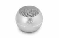 Guess Mini Bluetooth Speaker 3W 4H Silver Guess přenosný bezdrátový reproduktor s kompaktními rozměry, který Vás ohromí svým zvukem.