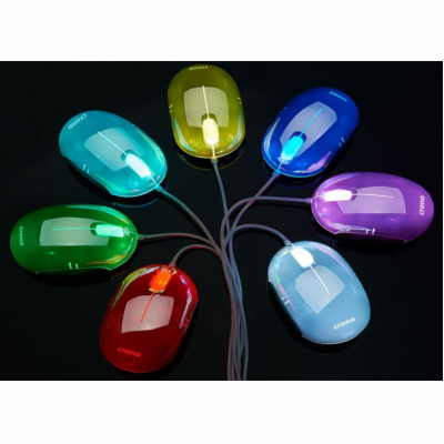 Crono CM646- optická myš, 7 variant barevného podsvícení,...