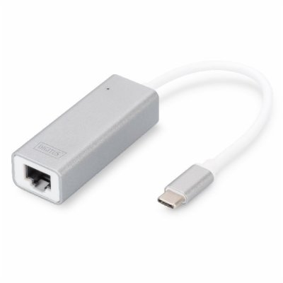 Digitus USB Typ C 3.0 Gigabit Ethernet Adapter, 10/100/10...