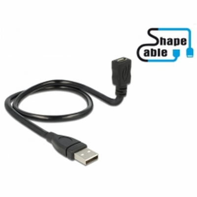 Delock Cable USB 2.0 Type-A male > USB 2.0 Micro-B female...