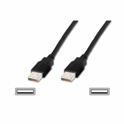 Digitus USB 2.0 kabel, typ A, M / M, 3,0 m, USB 2.0 ve sh...