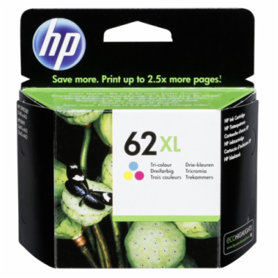 HP 62XL tříbarevná inkoustová náplň (C2P07AE)