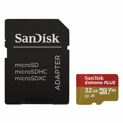 SanDisk MicroSDHC karta 32GB Extreme PLUS (10MB/s, UHS-I ...