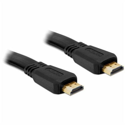 Delock HDMI 1.4 kabel A/A samec/samec, plochý, 5m (82672)