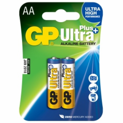 Baterie AA (R6) alkalická GP Ultra Plus Alkaline  2 ks
