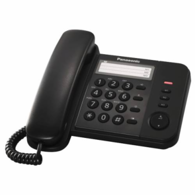 Panasonic KX-TS520FXB - jednolinkový telefon, černý