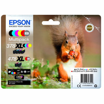 EPSON Multipack "Veverka" 6-colours 478XL Claria Photo HD...