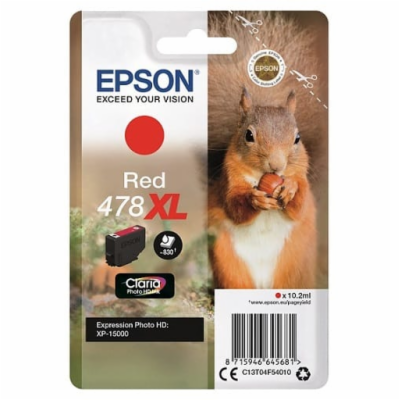 Epson Singlepack Red 478XL Claria Photo HD Ink