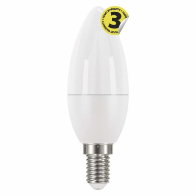 Emos LED žárovka CANDLE, 6W/40W E14, CW studená bílá, 470...