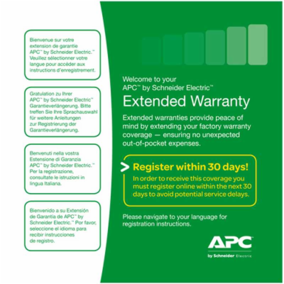 APC 1 Year Extended Warranty (prodloužení záruky před kon...