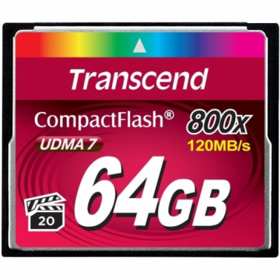 Transcend 64GB CF (800X) paměťová karta