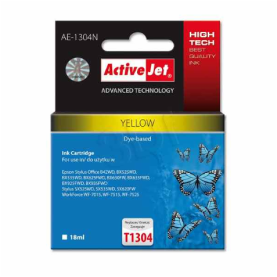 ActiveJet inkoust Epson T1304 Yellow  new, 18 ml     AE-1...