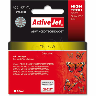 ActiveJet inkoust Canon CLI-521Y     ACC-521Y