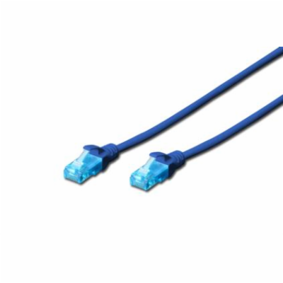 Digitus Ecoline Patch kabel, UTP, CAT 5e, AWG 26/7, modrý...