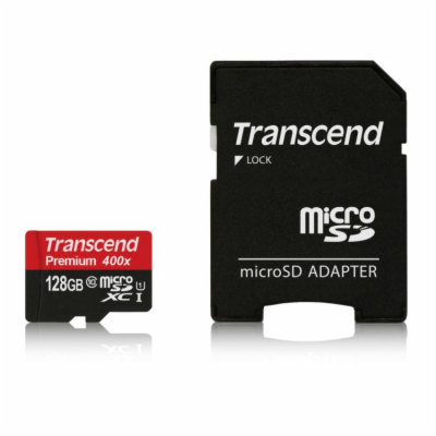 Transcend 128GB microSDXC UHS-I 400x Premium (Class 10) p...
