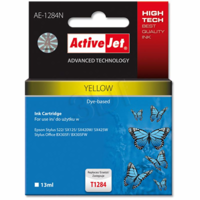 ActiveJet inkoust Epson T1284 Yellow S22/SX125/SX425    n...