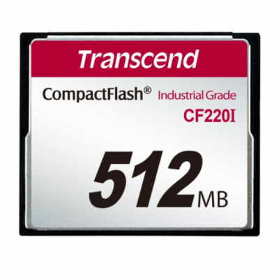 Transcend 512MB INDUSTRIAL TEMP CF220I CF CARD (SLC) Fixe...