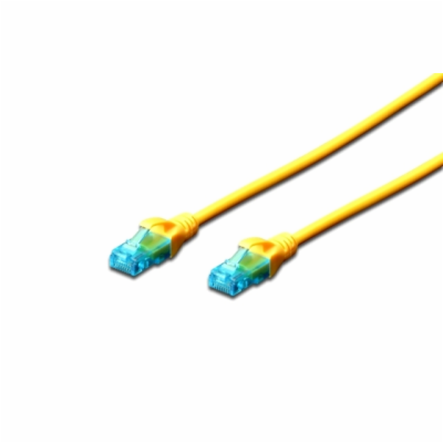 Digitus Ecoline Patch kabel, UTP, CAT 5e, AWG 26/7, žlutý...