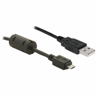 Delock kabel USB 2.0 A samec > micro-USB B samec, ferit, ...