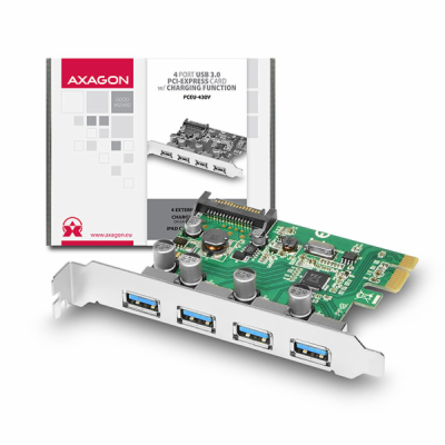 SUPERMICRO AXAGON PCEU-430V (4x USB 3.0, PCIe x1)