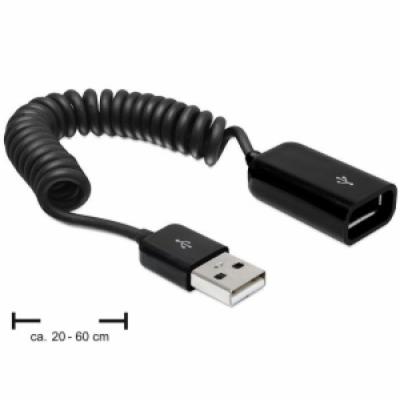 Delock kabel USB 2.0, prodlužovací, samec/samice, kroucen...