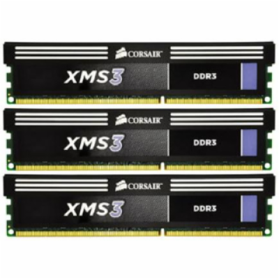 Corsair XMS3 12GB (Kit 3x4GB) 2000MHz DDR3, CL9 (9-10-9-2...