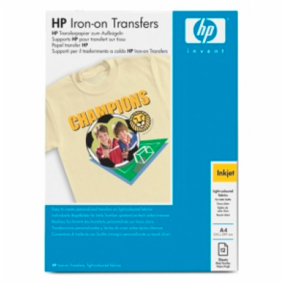 HP Iron-on Transfers, 12 listů/A4/210x297 mm