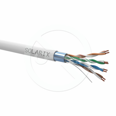 Kabel licna Solarix CAT5E FTP PVC šedý 305m/box SXKL-5E-F...
