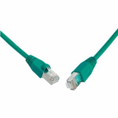 Solarix Patch kabel CAT5E SFTP PVC 10m zelený snag-proof ...