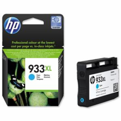 HP inkoustová kazeta 933XL azurová CN054AE originál