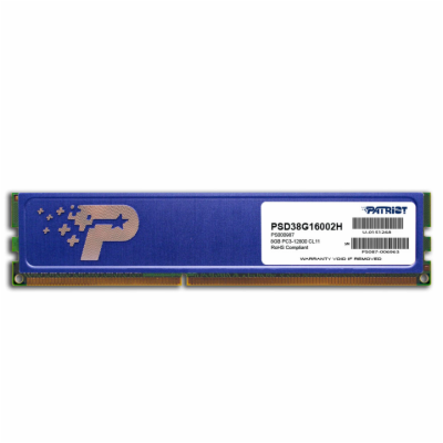 Patriot DDR3 8GB 1600MHz CL11 PSD38G16002H / DIMM / CL11 ...