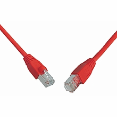 Solarix Patch kabel CAT5E SFTP PVC 10m červený snag-proof...