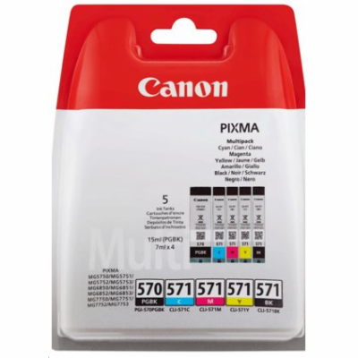Canon multipack inkoustových náplní PGI-570/CLI-571 PGBK/...