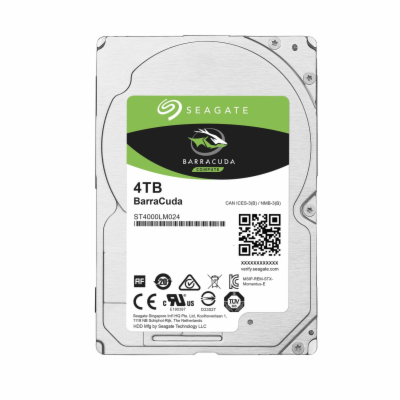 Seagate HDD BarraCuda 2.5" 4TB - 5400rpm/SATA-III/128MB