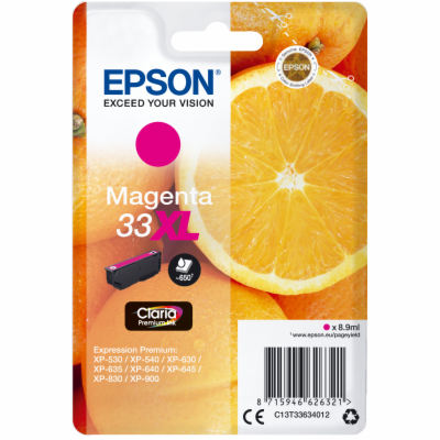 Epson Singlepack Magenta 33XL Claria Premium Ink