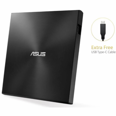 ASUS DVD ZenDrive SDRW-08U9M-U BLACK, External Slim DVD-R...