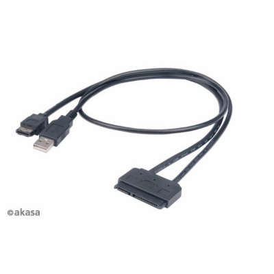 AKASA HDD adaptér Flexstor ESATA, 2,5" SATA HDD/SSD na E-...