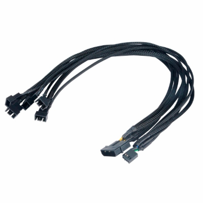 AKASA kabel FLEXA FP5 redukce pro ventilátory, 1x 4pin PW...