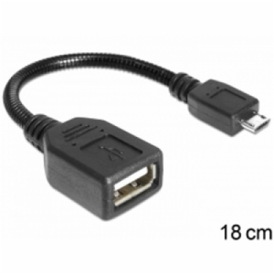 Delock Adapter USB micro-B samec > USB 2.0-A samice OTG 1...