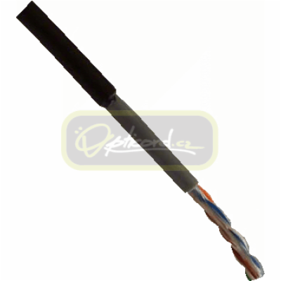 Opticord FTP kabel (drát) Cat5e Outdoor černý -40 - 70°C,...
