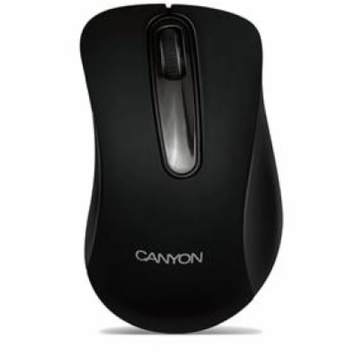 CANYON drátová USB myš s 3 tlačítky, 800 dpi, černá